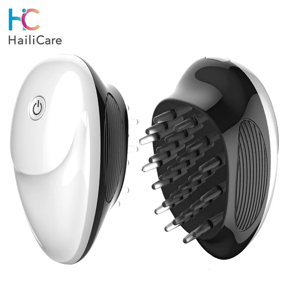 

Silicone Electric Scalp Massage Comb for Hair Growth Vibrating Head Massager Hairbrush Head Acupuncture Pain Relief Massage Comb