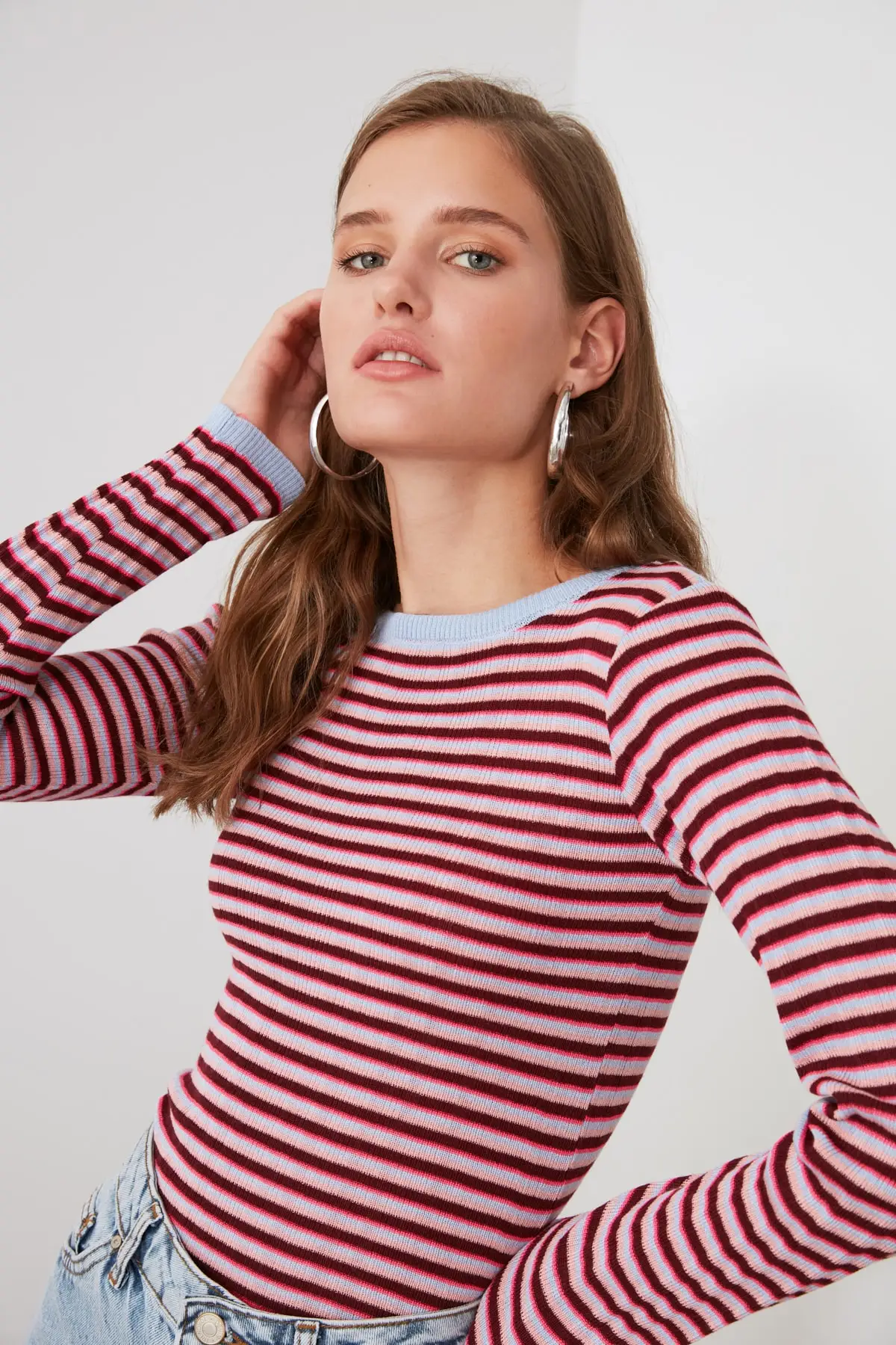

Trendyol Striped Knitwear Sweater TWOAW21KZ1698