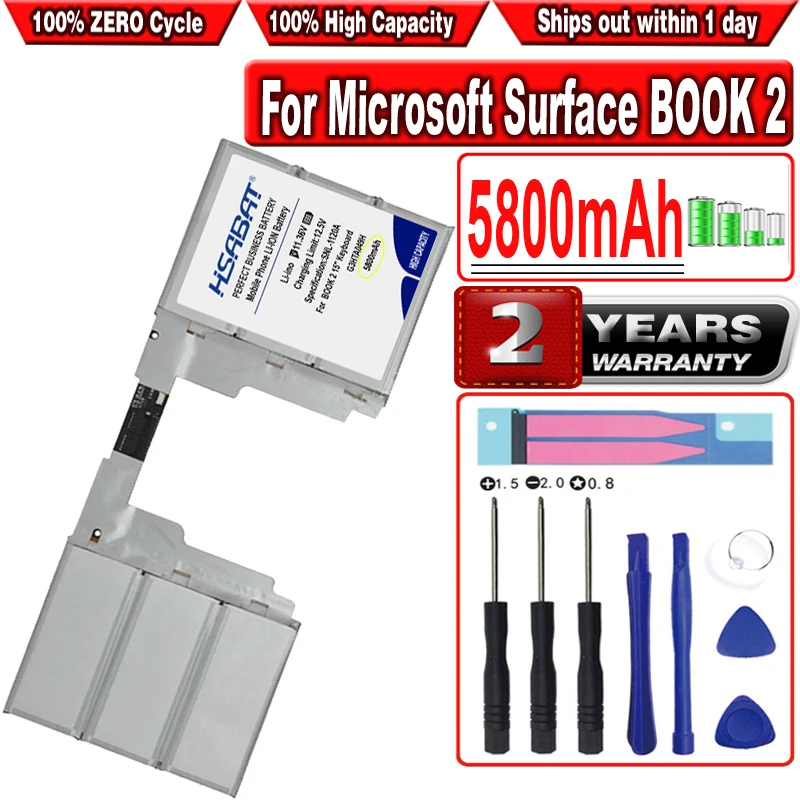 HSABAT 5800mAh G3HTA050H G3HTA049H Аккумулятор для ноутбука Microsoft Surface BOOK 2 15