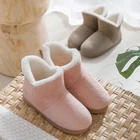 Новинка 2021, женские домашние тапочки, плюшевые теплые женские короткие ботинки для дома, тапочки унисекс для спальни