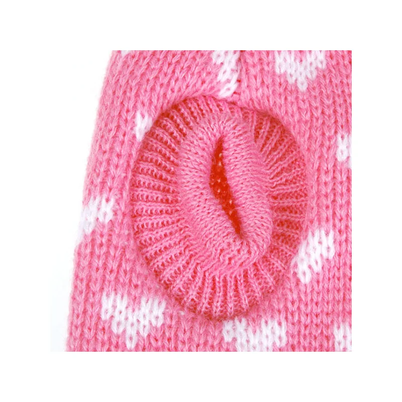 Свитер для собак с сердечками одежда домашних животных теплые вязаные топы