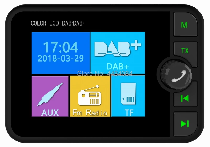 Цифровой радиоадаптер Ouchuangbo в автомобиле DAB с потоковой передачей музыки по