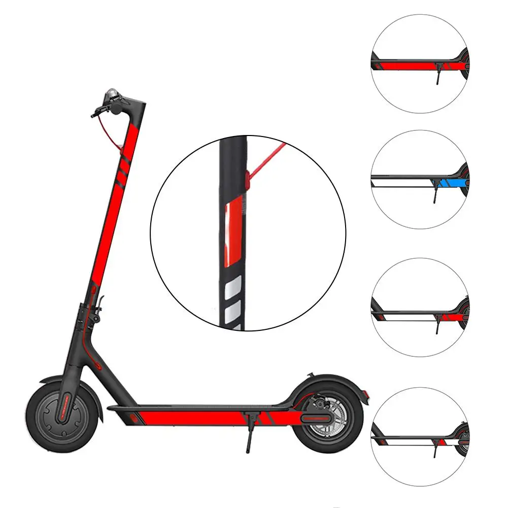 

4 Colors High Quality Reflective Styling Stickers For M365 Electric Scooter Skateboard Accessories