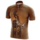 Мужская велосипедная Джерси HIRBGOD с изображением черепа, с коротким рукавом, велосипедная одежда для спорта на открытом воздухе, быстросохнущая велосипедная одежда
