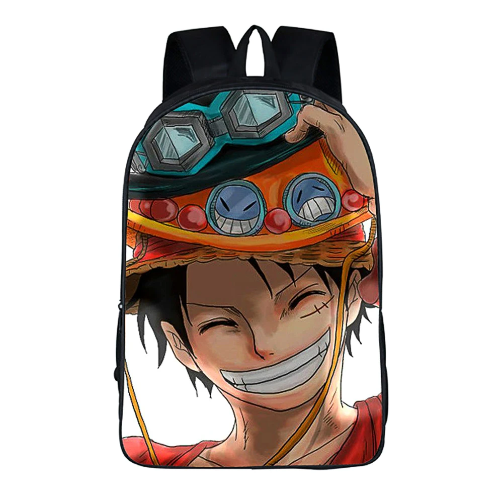 Цельный мужской рюкзак LUFFY мультфильм комиксы 3D принтованные школьные сумки