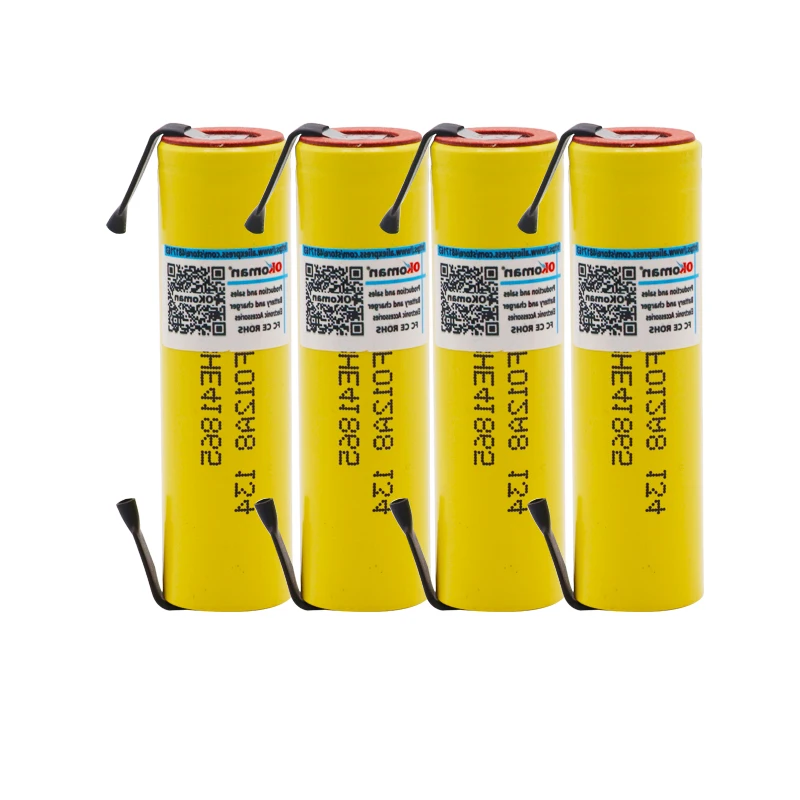 100% Новый оригинальный HE4 3 7 v 2500mah 18650 литиевая аккумуляторная батарея для