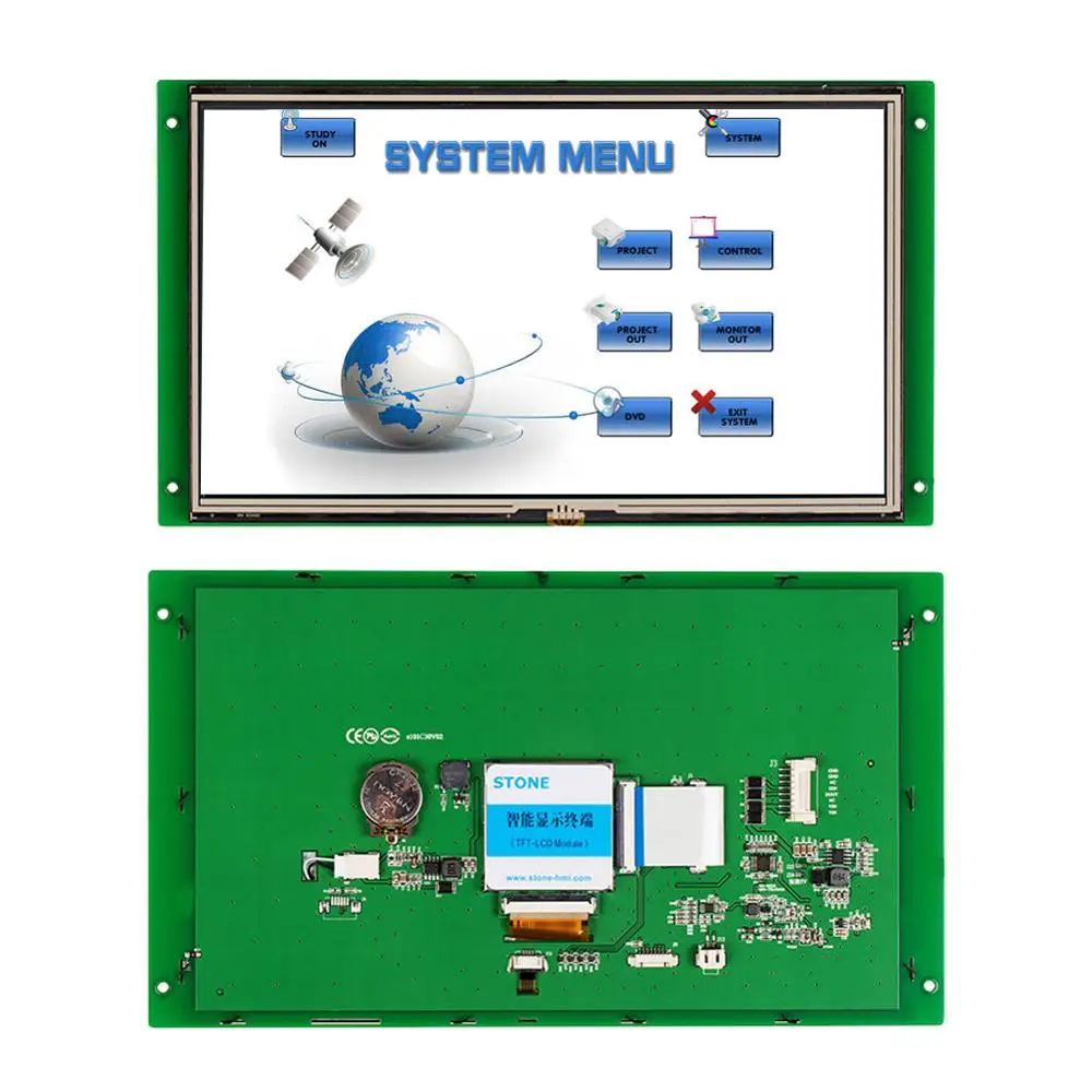 

10.1" Smart Industrial Touch Monitor LCD with Software + Program Support Any Microcontroller
