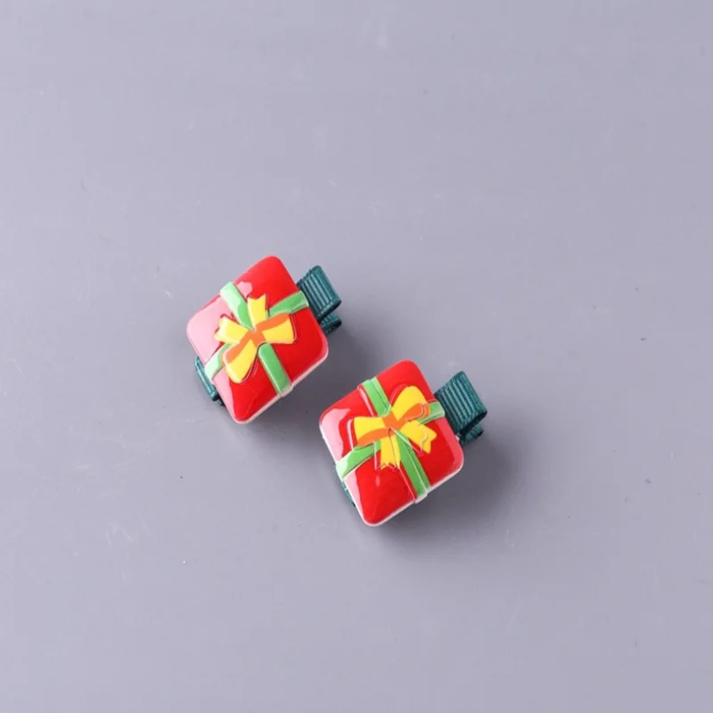 2Pcs Women Girls Cute Christmas Hairpins Hair Clip Bands Cartoon Headwear Kids Barrettes Charm Jewelry Gift Accessories |