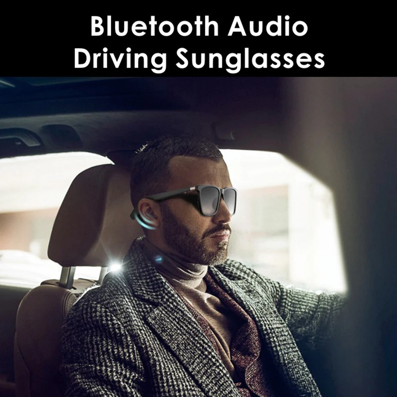

Smart Music Glasses TWS Wireless Bluetooth5.0 Waterproof Earphones Anti-Blue Sunglasses AI Bone Conduction Eyewear