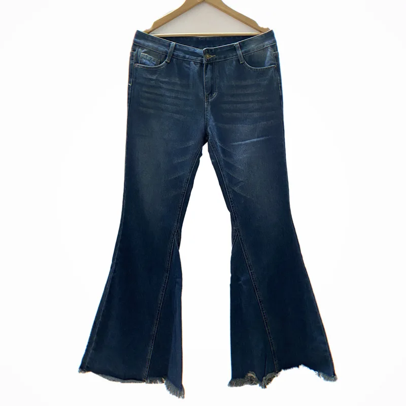 

2021 Spring High Waist Wide Leg Pants Women Vintage Solid Loose Denim Pants Trousers Fashion Streetwear Ladies Cowboy Long Pants