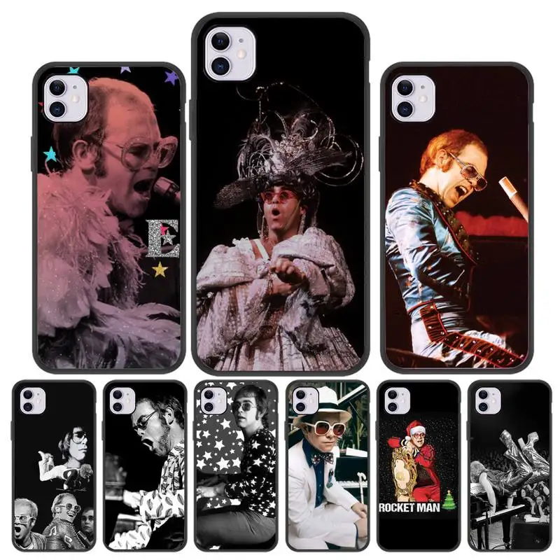 

Elton John Phone Case For Iphone 5 SE 2020 6 6s 7 8 plus X Xr XS 11 12 Mini Pro Max Fundas Cover