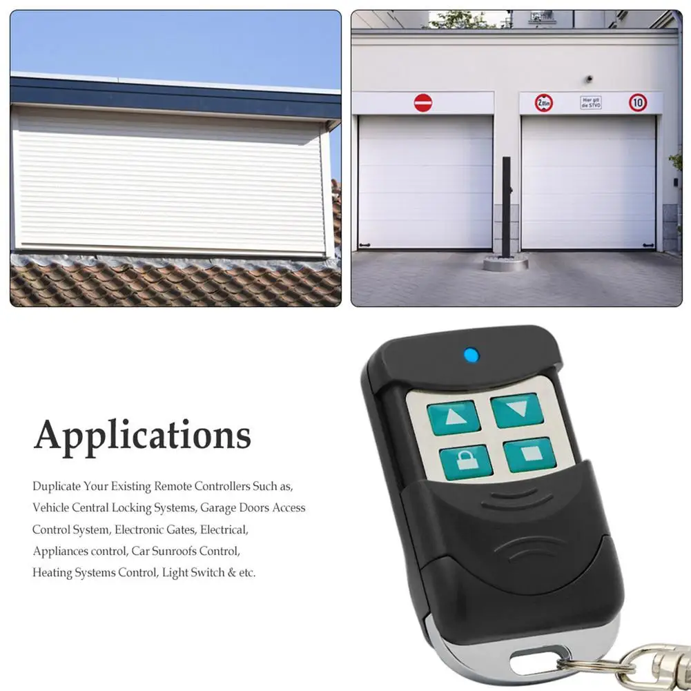 

Metal Dial Code Four Button Wireless Electric Garage Door Remote Control Small Universal Key Automotive Electronic Accessories