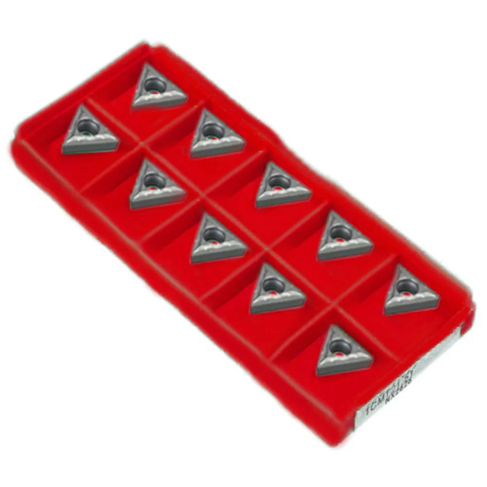 

Tool Carbide Triangular Inserts Turning 10pcs Blade CNC Cutter For Steel