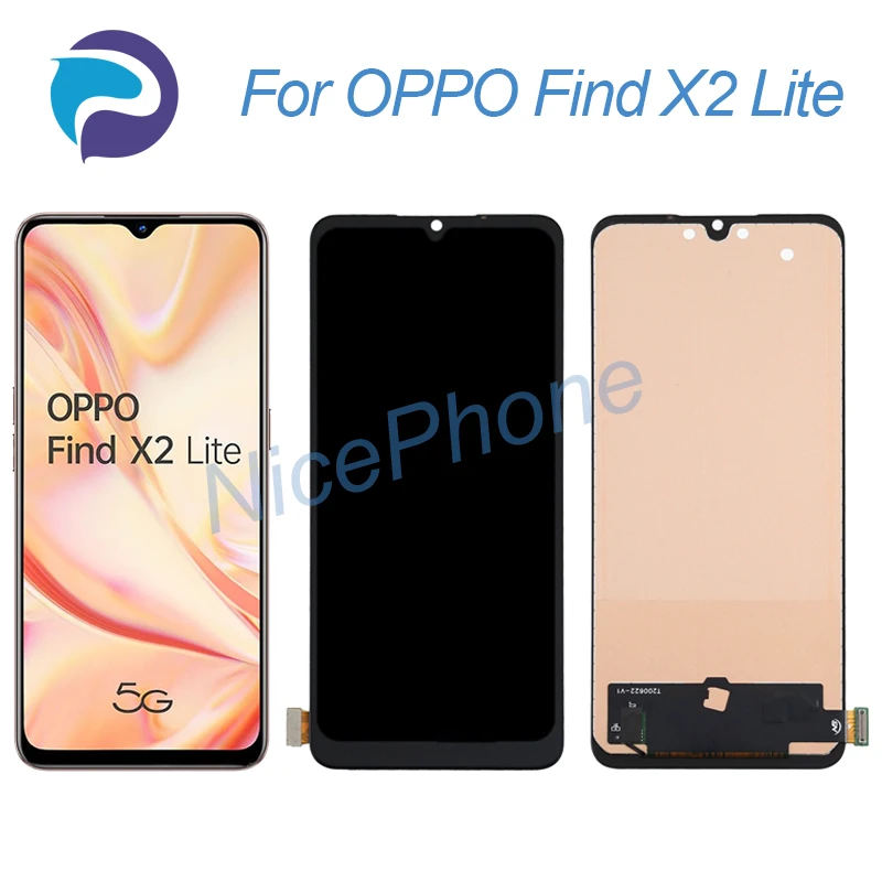 Для OPPO Find X2 Lite LCD дисплей кодирующий преобразователь сенсорного экрана в сборе Замена 6,4 