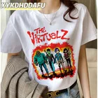 Футболка Gorillaz женская с принтом рок-группы Uk, модная забавная футболка с принтом в виде лапши чакхана, кавайная летняя рубашка в стиле Харадзюку, женские футболки с графическим принтом