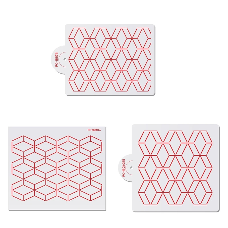 

Lace Mats Cake Border Stencil Templates DIY Drawing Mat Kitchen Bakeware 3 Types