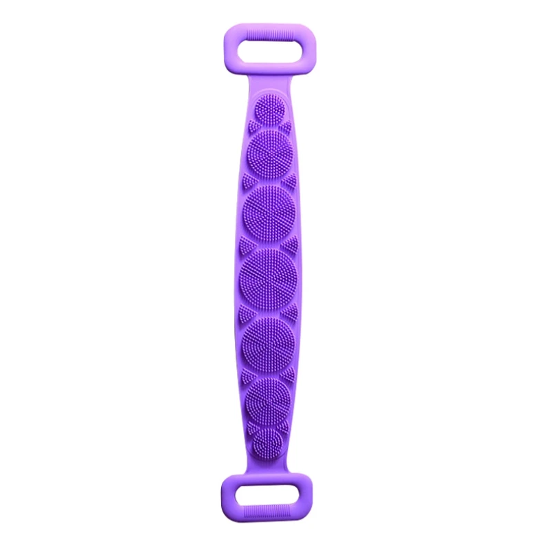 

Silicone Back Scrubber Soft Bath Towel Bath Belt Body Exfoliating Massage For Shower Body Cleaning Bathroom Shower Strap XQ