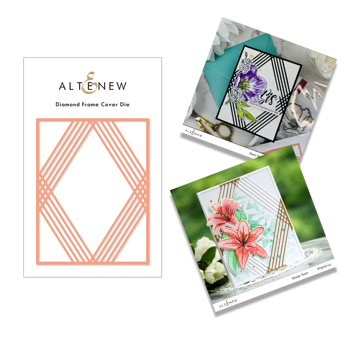 

2021 NEW Diamond Frame Cover Metal Cutting Dies Scrapbook Diary Decoration Stencil Embossing Template DIY Greeting Card Handmade