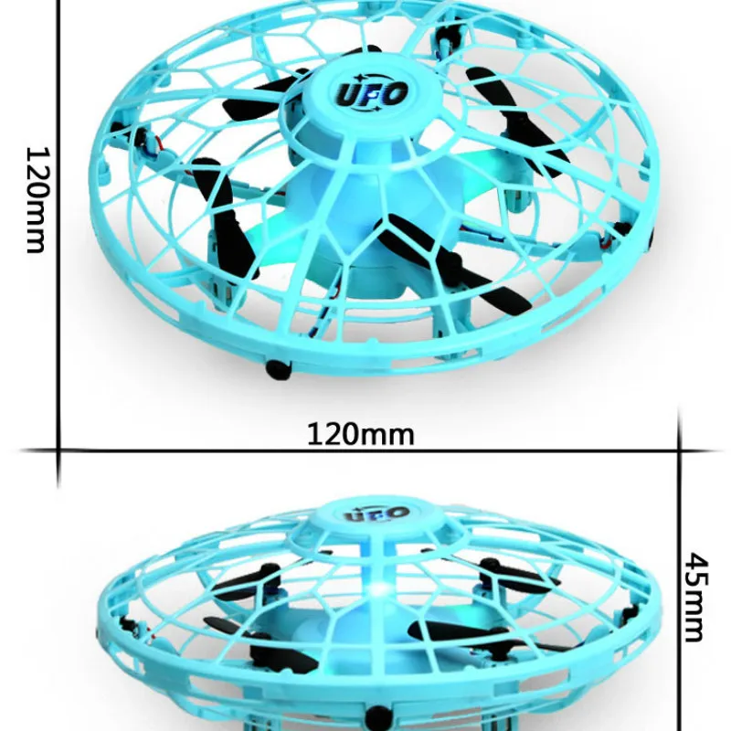 

Mini Helicopter Ufo Rc Drone Infraed Hand Sensing Aircraft Electronic Model Quadcopter Flayaball Small Drohne Toys For Children