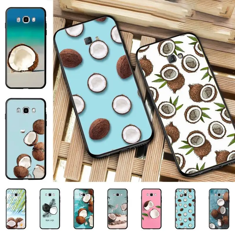 

YNDFCNB Fruit Coconut Phone Case for Samsung J 4 5 6 7 8 prime plus 2018 2017 2016 J7 core