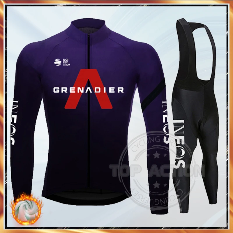 

INEOS Grenadier 2022 Winter Thermal Fleece Cycling Jersey Set Men Mountian Bicycle Wear Ropa Ciclismo New Bike Racing Clothing