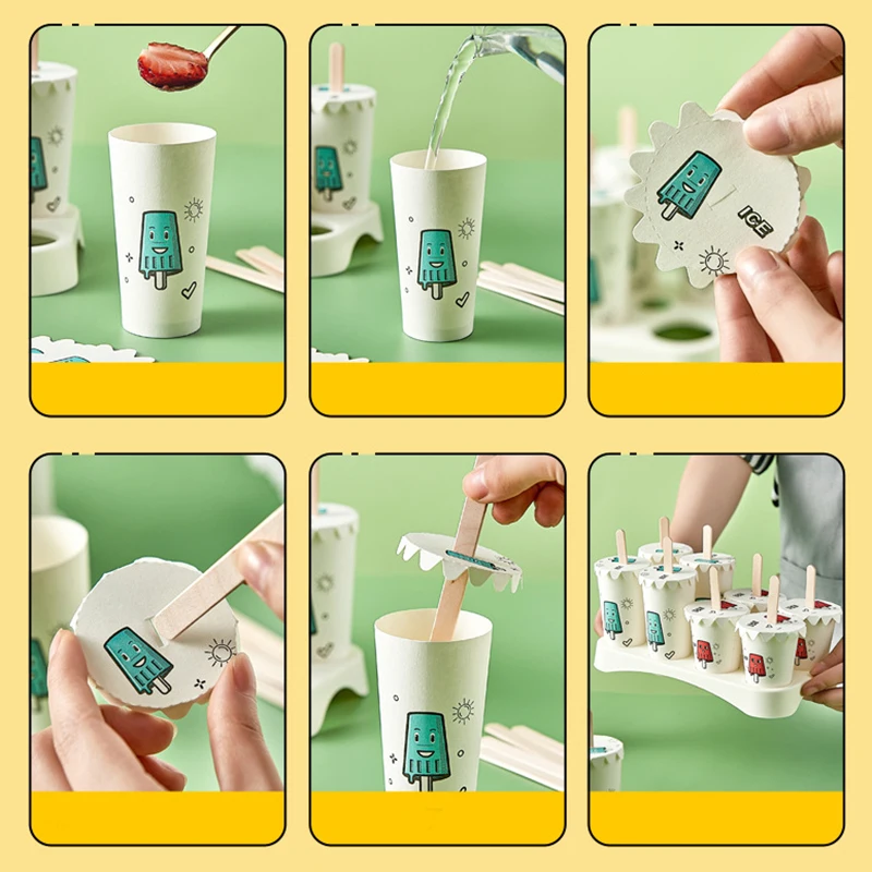 Форма для мороженого Бытовая коробка пищевого льда одноразовая форма контейнер