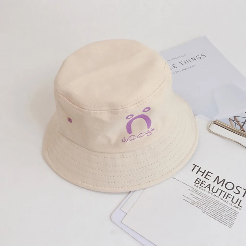 Детская Повседневная шапка со смайликом для фотосъемки новорожденных с вышивкой