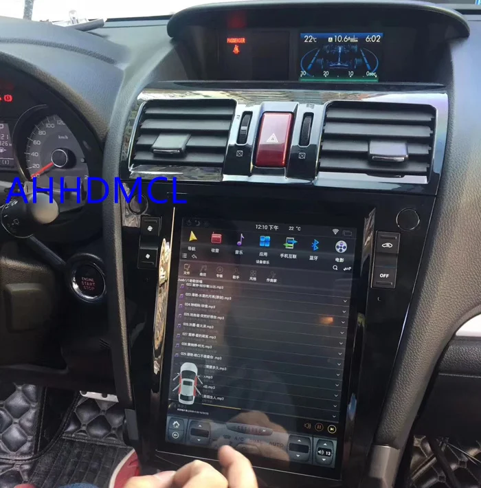 Мультимедийный плеер в стиле Тесла автомобильный стерео проигрыватель на Android с