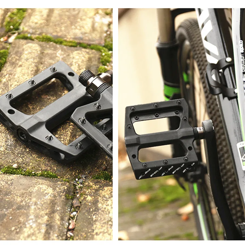 Педали для горного велосипеда MTB из нейлона закрытые 2 подшипника Нескользящие
