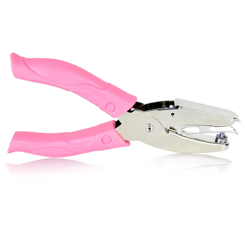 

Fromthenon Hand Held Paper Hole Punch DIY Loose-leaf Paper Cutter Single Hole Puncher School Office Binding Stationery