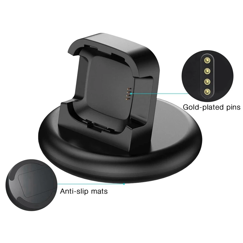 MOOL подставка для зарядного устройства совместима с Fitbit Versa 2 сменный USB зарядный