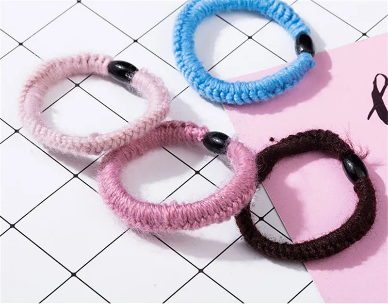 10 высокоэластичных резинок для волос Женская резинка зажим конского хвоста