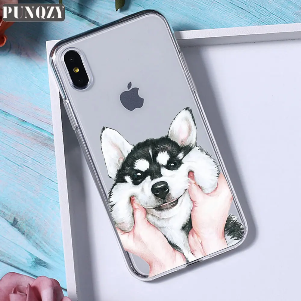 TPU D543 Забавный милый чехол для телефона с котом, собакой и животными для iPhone 11 pro max 5 SE 5 S 4S 6 6S 8 7 Plus X XR XS MAX прозрачный силиконовый чехол из ТПУ - Цвет: TPU D543