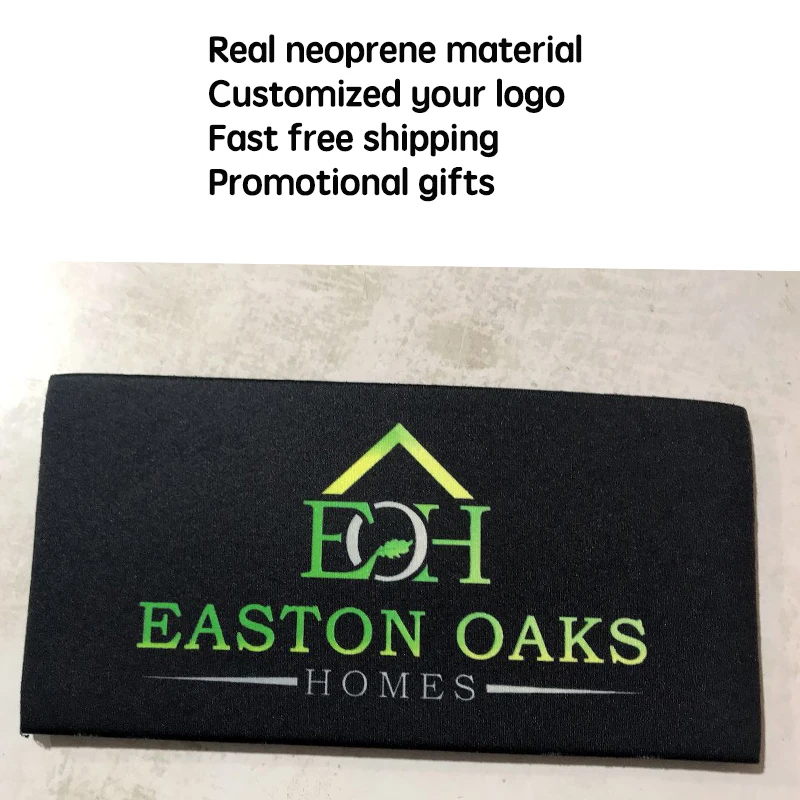 100 шт./лот на заказ ваш логотип неопреновые держатели для укусов пивная банка