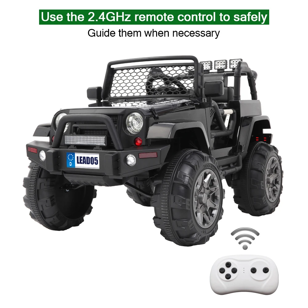 

2.4G Remote Control Electric Car Dual Drive 45W * 2 Battery 12V7AH * 1 Kids Ride On Car Toys
