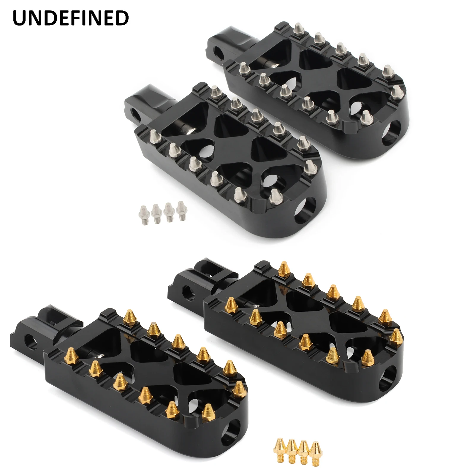 

MX Wide Fat Foot Pegs Motorcycle Footpegs Front Rear Footrests Pedals for Harley Softail Heritage Fatboy Street Bob 2018-2020