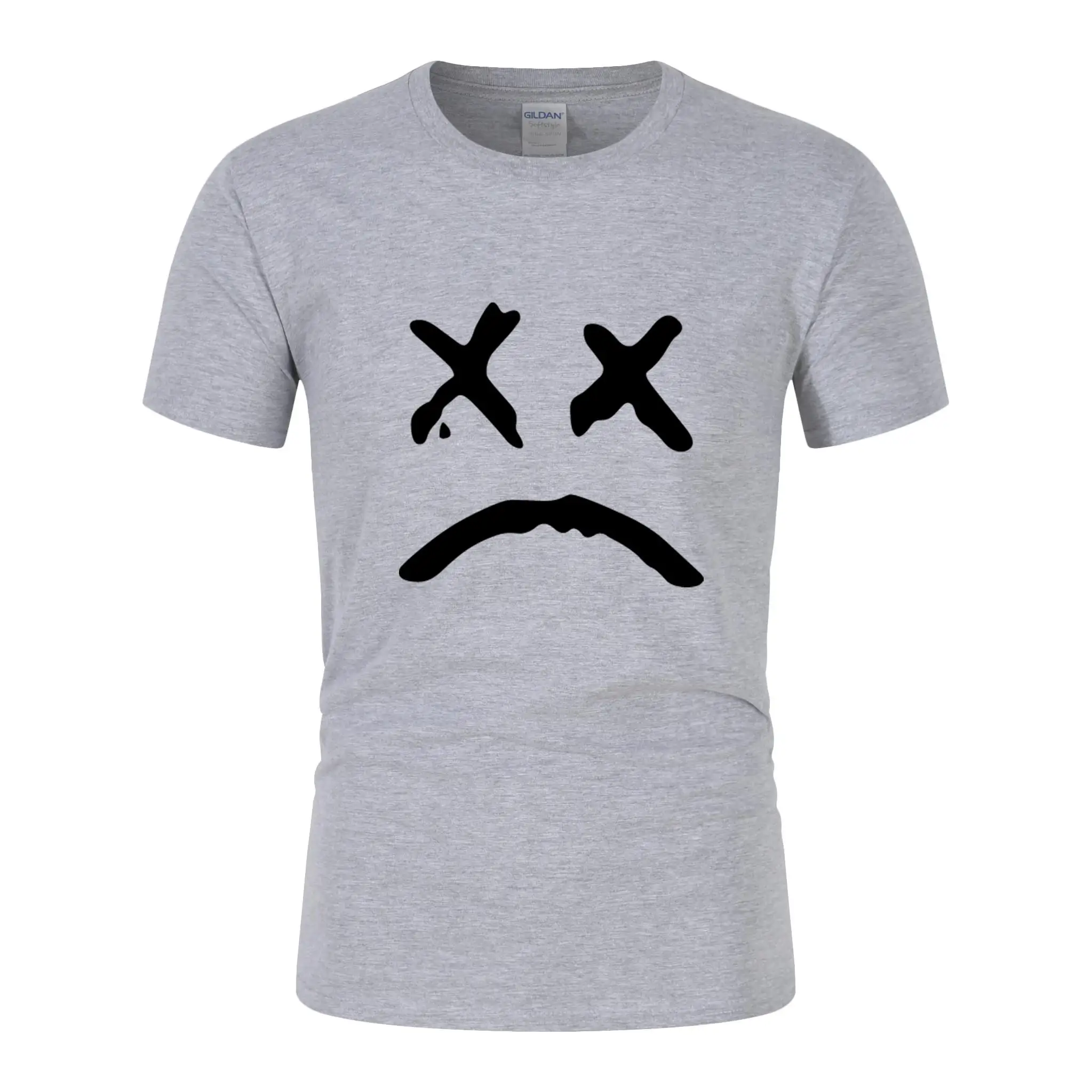

New crying face men's t-shirt summer short-sleeved t-shirt men's cotton t-shirt fun casual tee summer clothes for men