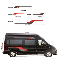 car sport stripes graphics vinyl stickers auto body both side decor decal for motorhome caravan travel trailer camper horsebox
