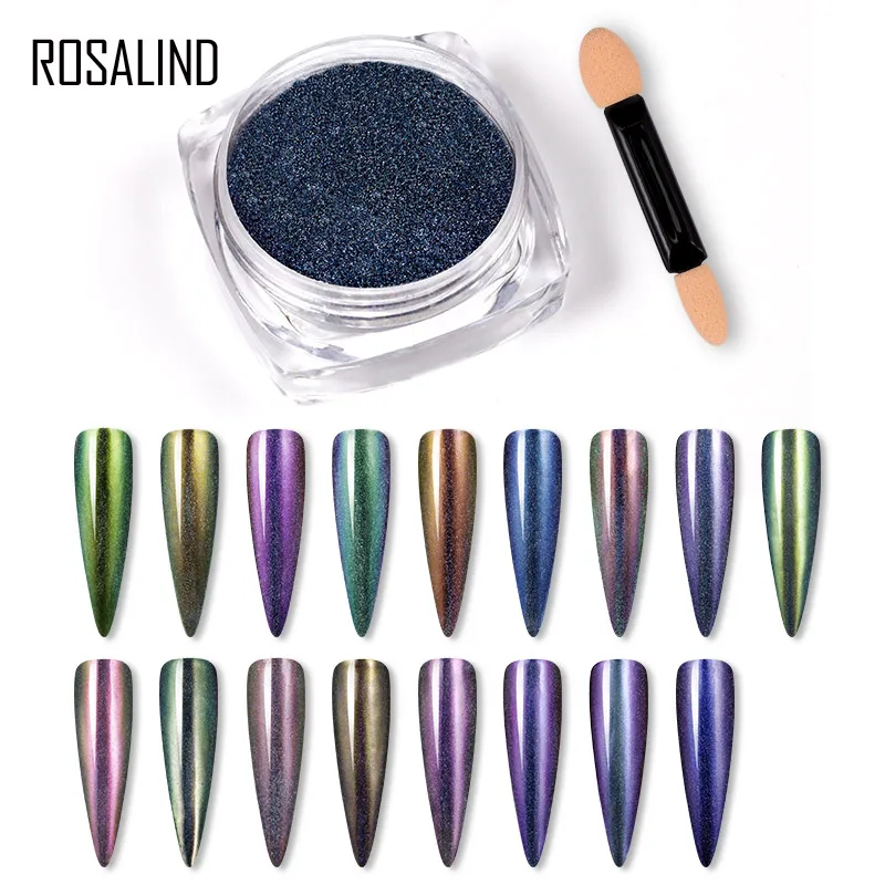 Распродажа скидка ROSALIND 0 2 г лазерный порошок павлина набор глитеров для ногтей