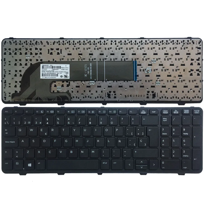 

Новинка для ноутбука HP PROBOOK 450 GO 450 G1 455 G1 450-G1 470 G1,470 G2 450 G2 768787-071 SP/испанская клавиатура с рамкой V139502AK1