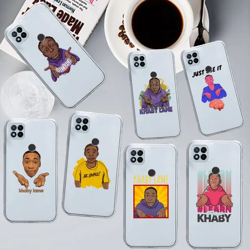 

Khaby lame Phone Case Transparent for Xiaomi redmi note 8 9 10 11 t lite pro ultra mix 4 k40