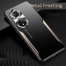 For huawei glory 50 mobile phone case all inclusive fall proof for honor 50pro metal frame frosted mens and womens new 50se