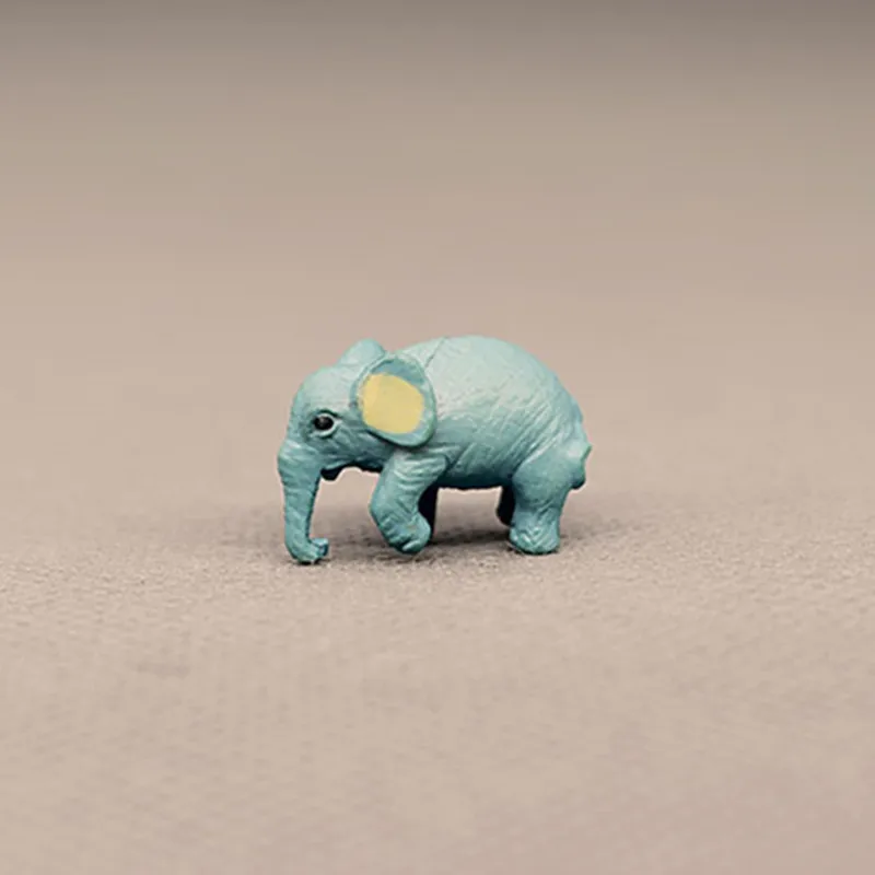

5Sets Mini Plastic Model Sand Table Toys Mini Elephant Model