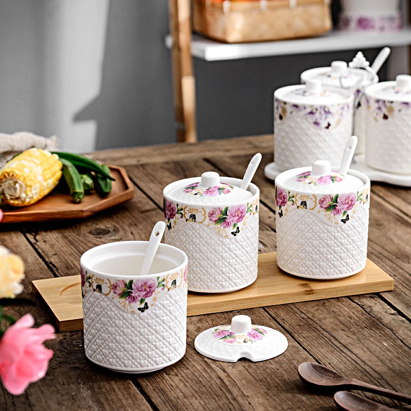 Баночка для специй соли и перца Кухня аксессуары Керамика контейнер приправы