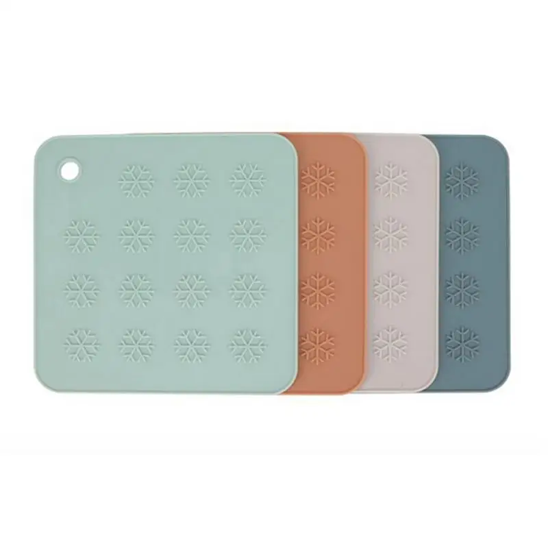 2 шт. коврик для еды нескользящий Силиконовый стола теплоизоляционная подушка