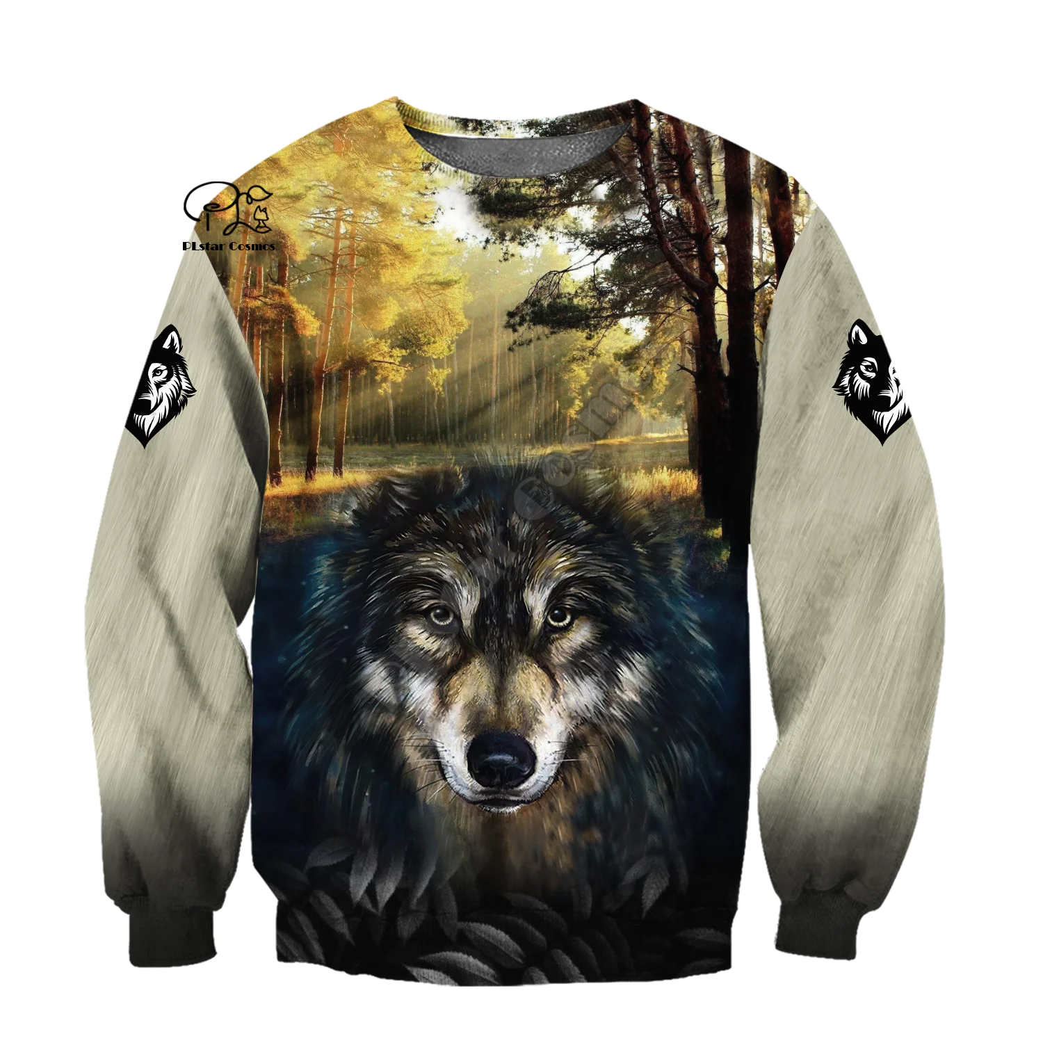 

PLstar Cosmos 3DPrint Hunter Hunting Wolf Animal Doom Harajuku Streetwear Man/Woman Unisex Funny Zip Hoodies/Sweatshirt-a14
