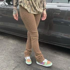 Simenual уличная одежда, облегающие брюки для тренировок, высокая талия, осень 2021, женская одежда, однотонные Базовые Брюки-карандаш