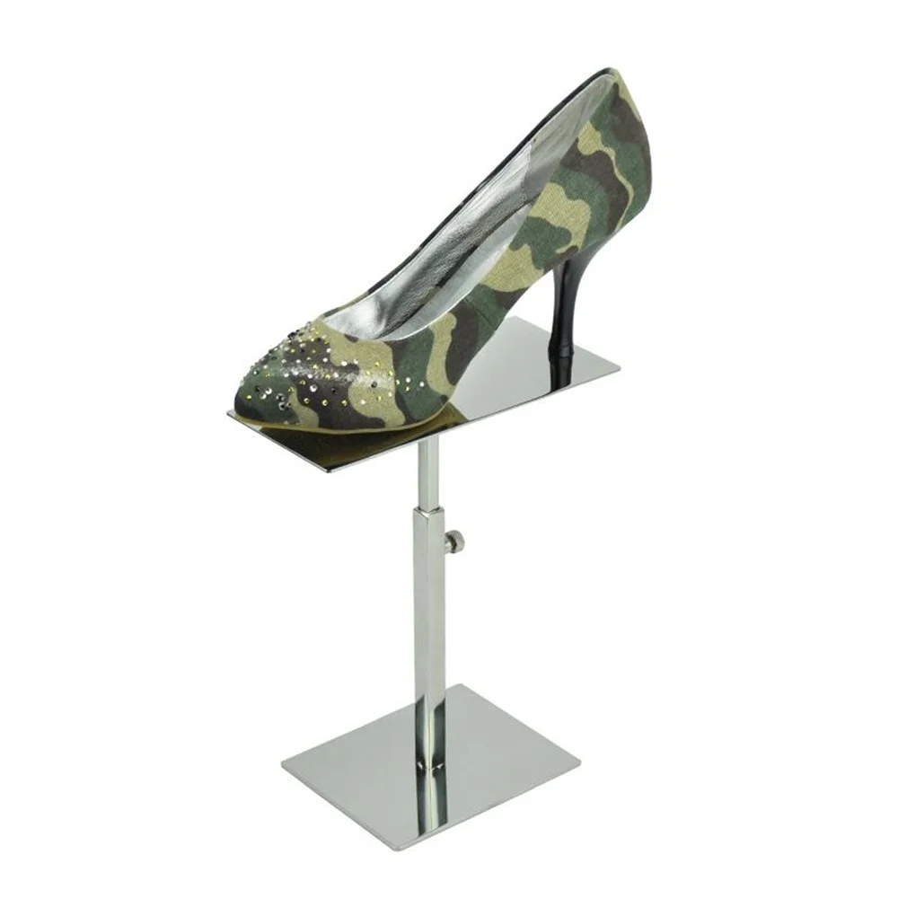 Металлическая стойка для демонстрации обуви подставка из нержавеющей стали