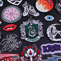 magic school iron on patches on clothes magic academy snake wolf letters patches for clothing thermoadhesive patches stickers