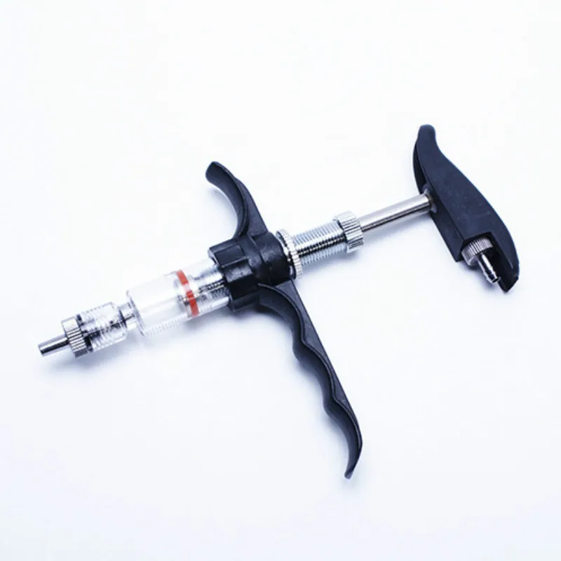 2 мл ветеринарный Регулируемый непрерывный шприц из нержавеющей стали для кур и